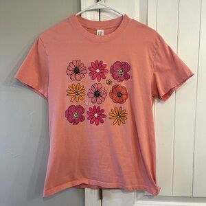 Floral Graphic Pink T-Shirt